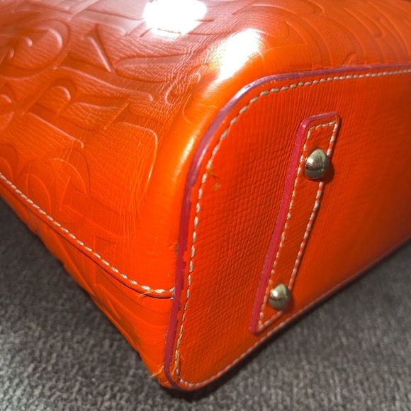 Dooney and Bourke Large Lexington Retro embossed tote in Orange 🍊 - Picture 4 of 13